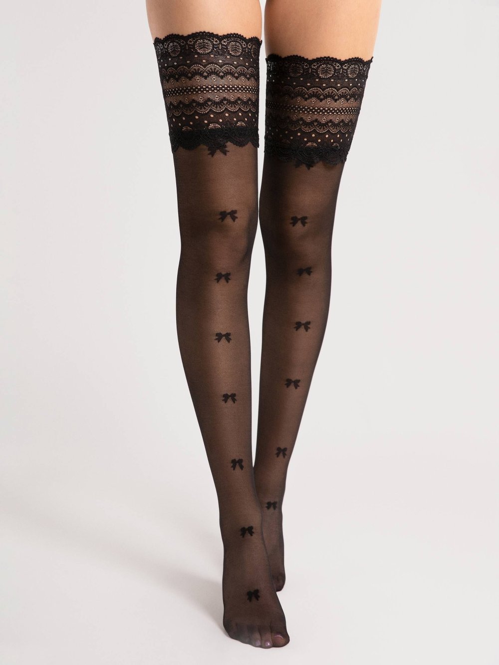 FIORE Bas Autofixants Coquette Noir