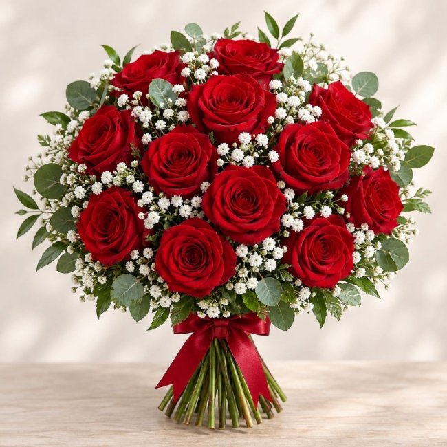 Coup De Foudre - Bouquet De Roses Rouges