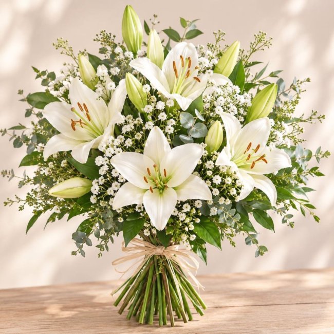 Senteurs Raffinées - Bouquet De Lys Blancs Parfumés