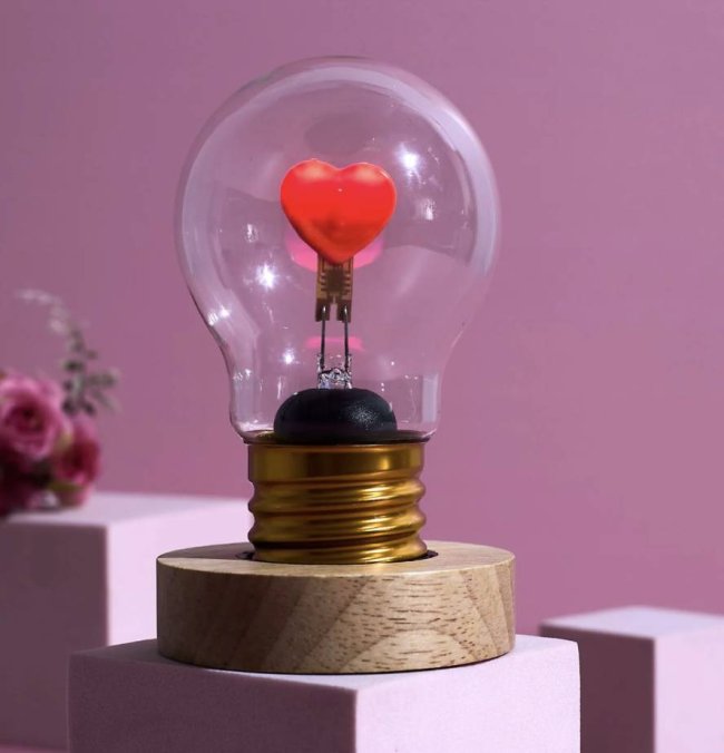 Ampoule rechargeable Rhythm of Love – Lampe déco cœur - Mycrazystuff