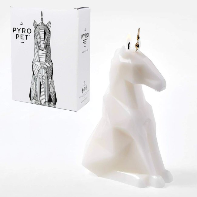 Bougie parfumée licorne Pyropet Einar