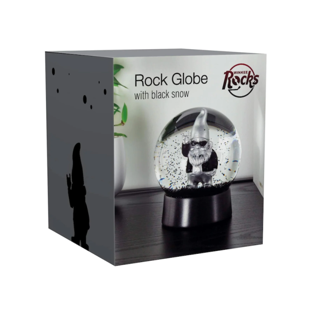 Boule à neige nain rock argent