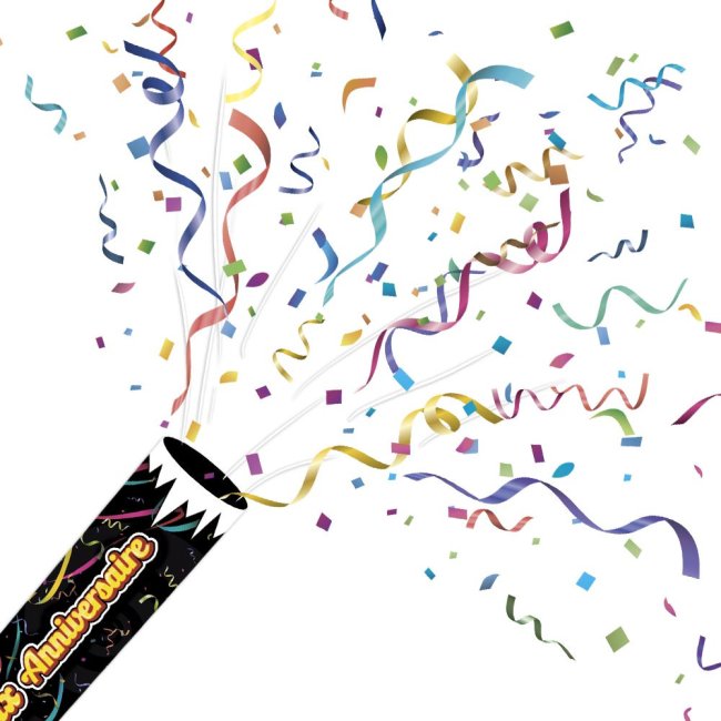 Canon à confettis 18 ans
