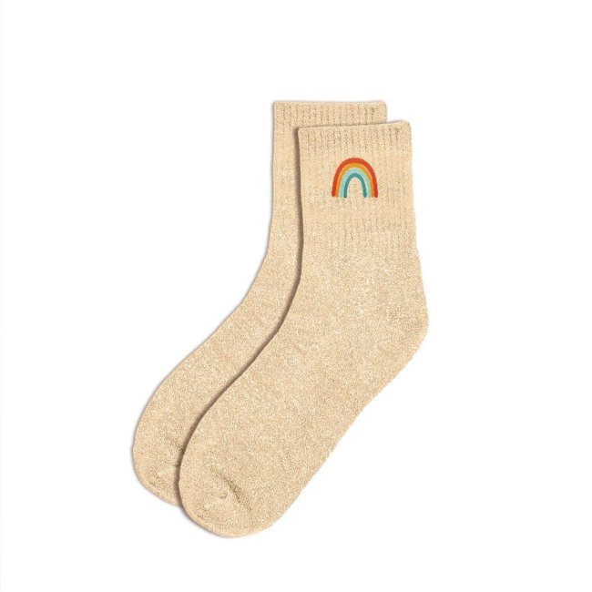 Chaussettes Arc-en-ciel à paillettes – Cadeau fun et coloré - Mycrazystuff