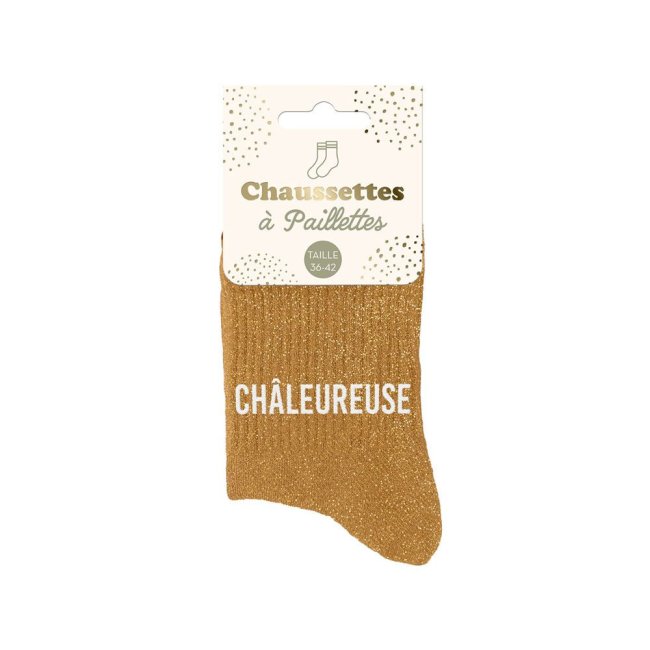 Chaussettes Chaleureuse à paillettes – Cadeau feel-good - Mycrazystuff