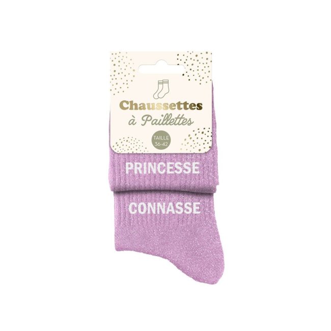 Chaussettes Duo Lilas à Paillettes 