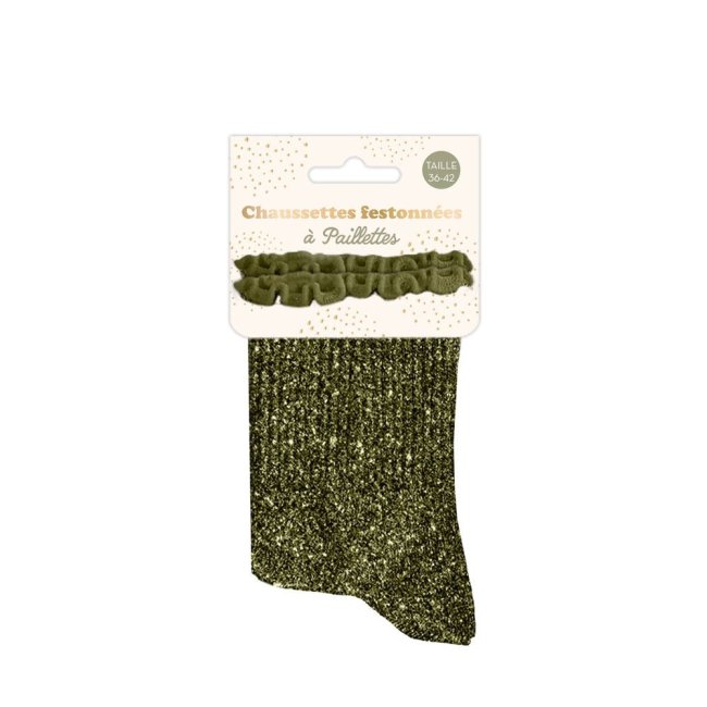 Chaussettes Feston élégantes à paillettes – Cadeau original - Mycrazystuff