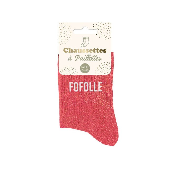 Chaussettes Roses à Paillettes 