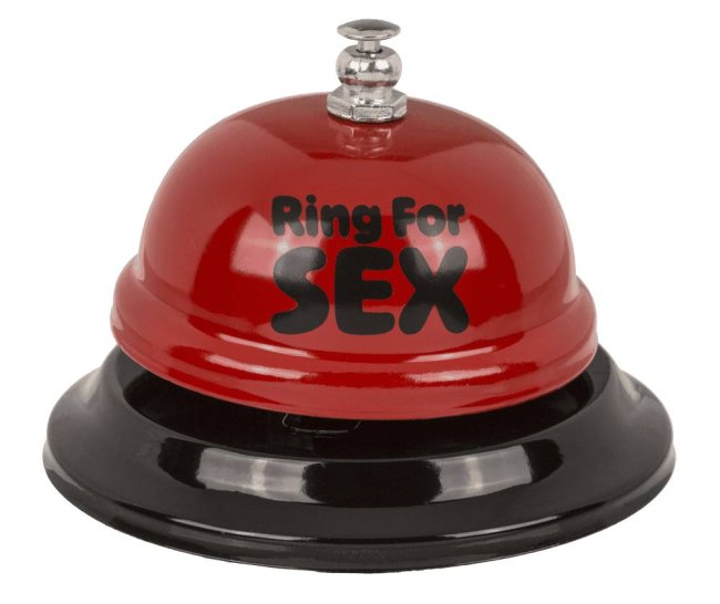 Clochette « Ring for Sex » – 7,5 x 6 cm – Gadget Humoristique Adulte