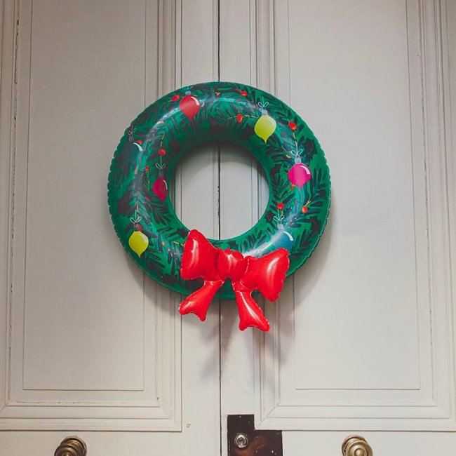 Couronne de Noël gonflable