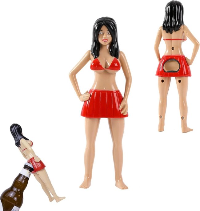 Décapsuleur femme donna brune