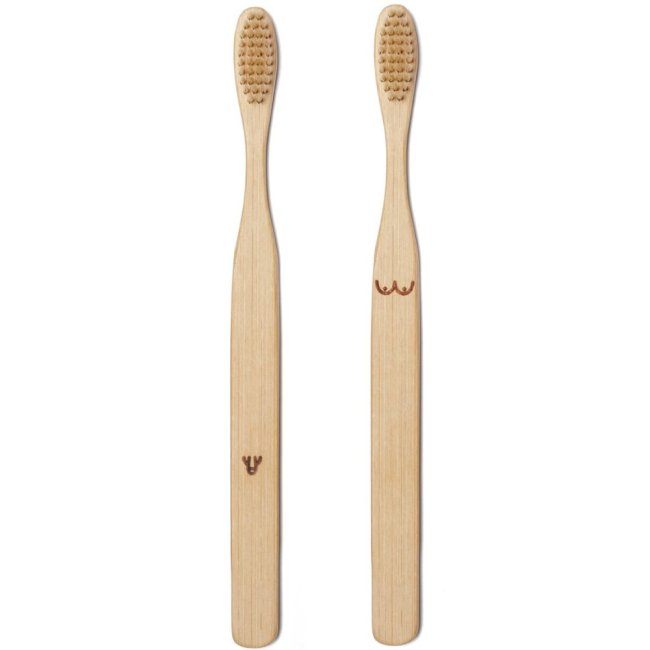 Duo de brosses à dents bambou