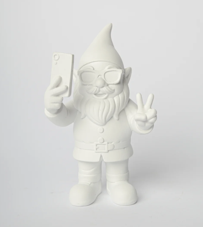 Gnome Selfie Blanc 12 cm – Nani’s