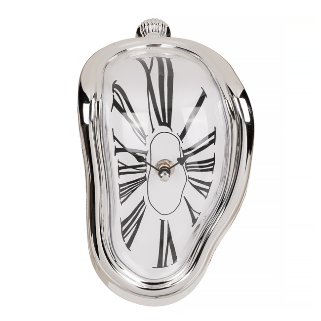 Horloge montre molle façon Dali CHIFFRES ROMAINS
