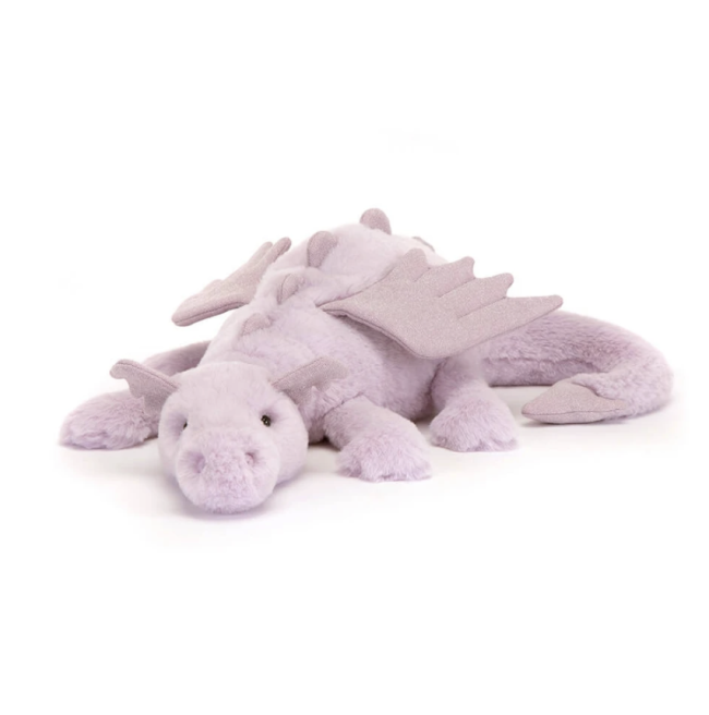 Jellycat – Lavender Dragon Little – Petit Dragon Lavande 30 cm