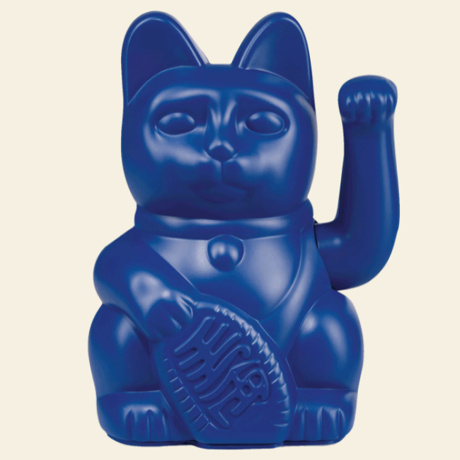Lucky Cat Dark Blue 