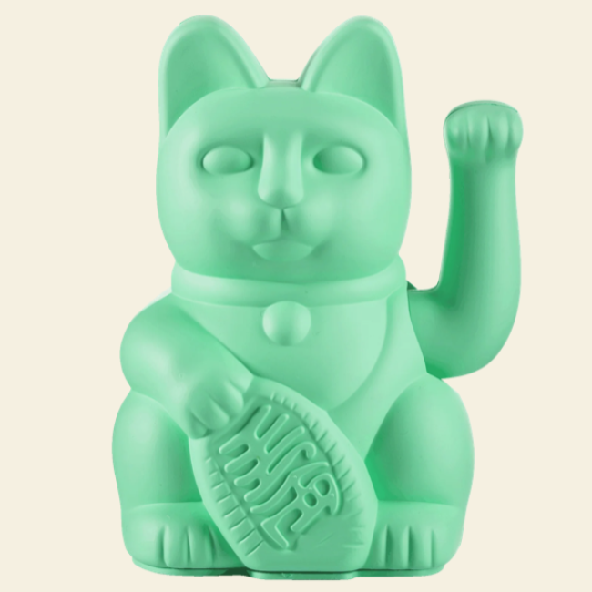 Lucky Cat Mint Green 