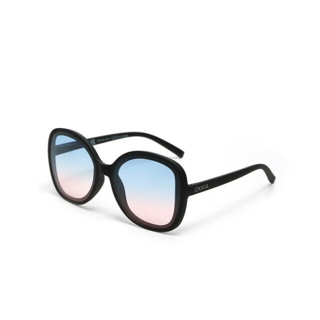 Lunettes de soleil Anna Noir verres bleus/roses – Okkia