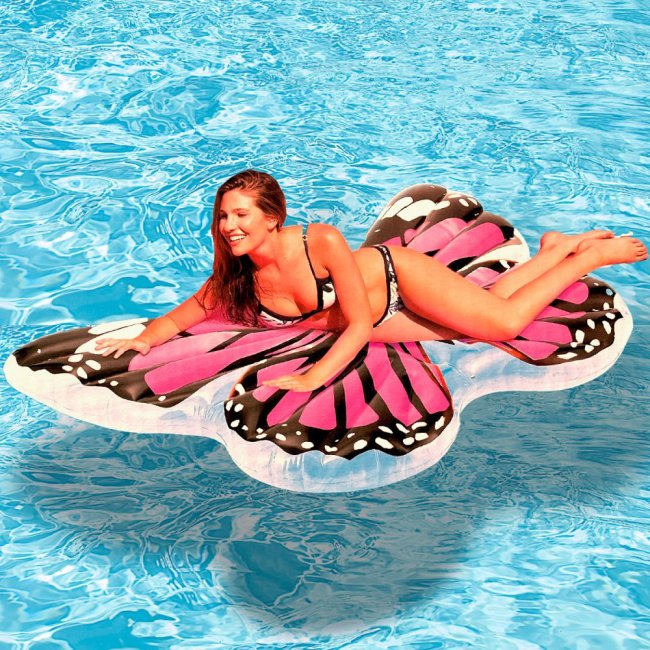 Matelas gonflable papillon géant