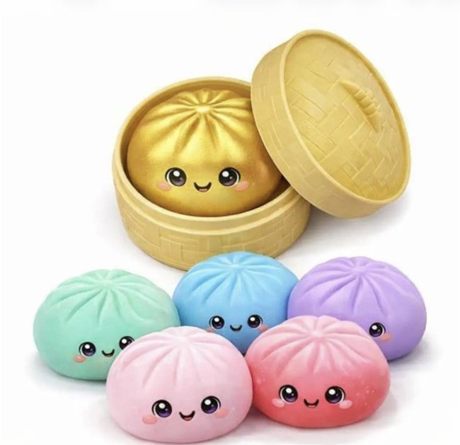 Mystery Squishy Dumplings – Balle Anti Stress Surprise à Collectionner