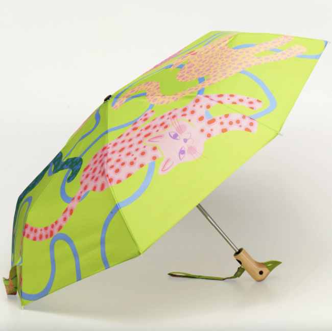 Parapluie compact Canard Arty Cats vert – Original Duckhead - Holala