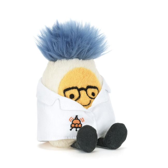 Peluche Amuseables Boiled Egg Scientist Outfit Jellycat