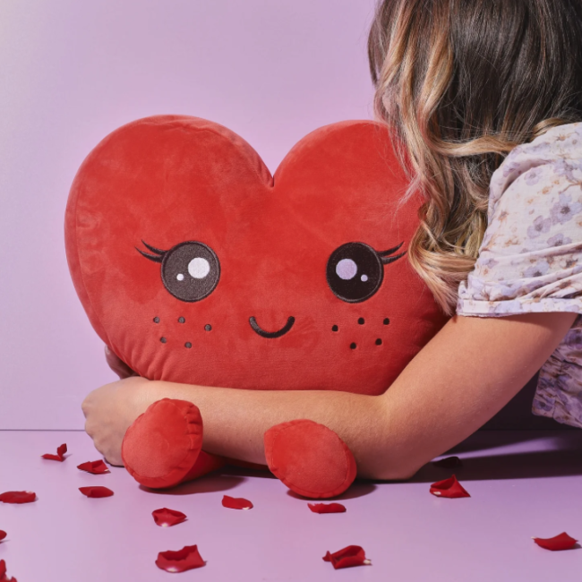 Peluche coeur sweety la chaise longue