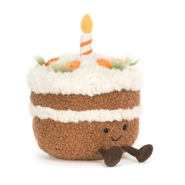 Peluches Jellycat Amuseables Carrot Cake – Gâteau Carotte Rigolo & Doux - Holala
