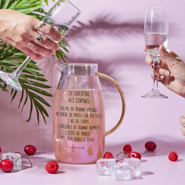 Pichet iridescent Cocktail des copines les vilaines filles