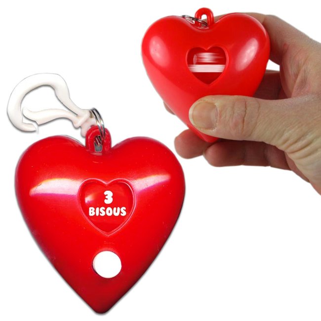 Porte-clé jeu des bisous
