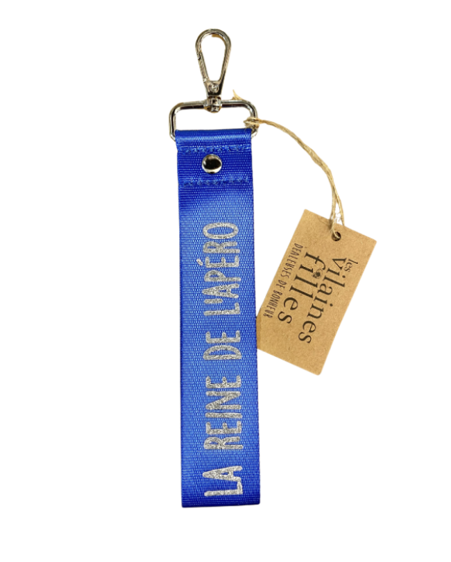 Porte-Clés bleu La reine de l'apéro