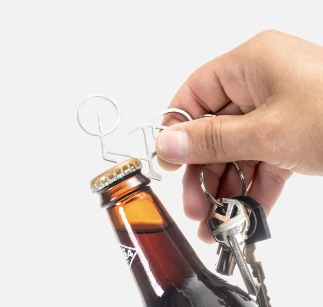 Porte-clés ouvre bouteille vélo - Kikkerland