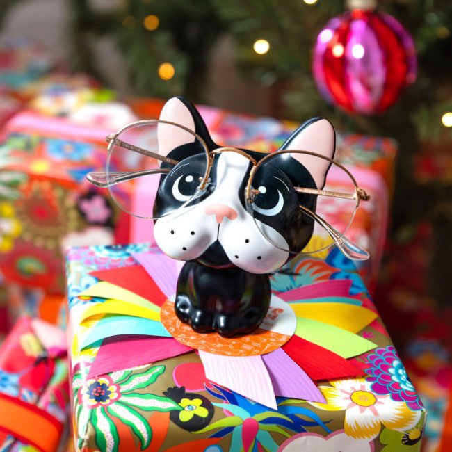 Porte-lunettes Chien Buddy – Support Lunettes Bulldog Pylônes - Mycrazystuff