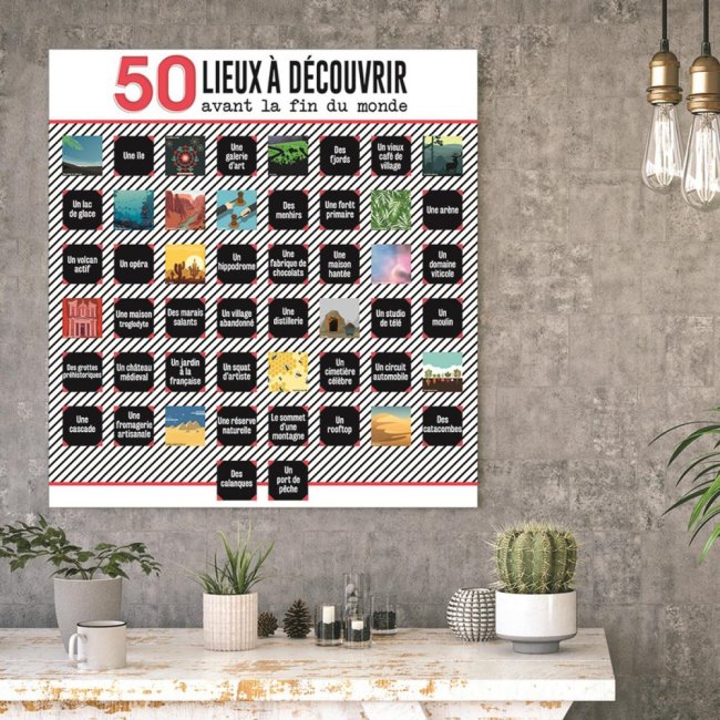 Poster 50 lieux à découvrir avant la fin du monde