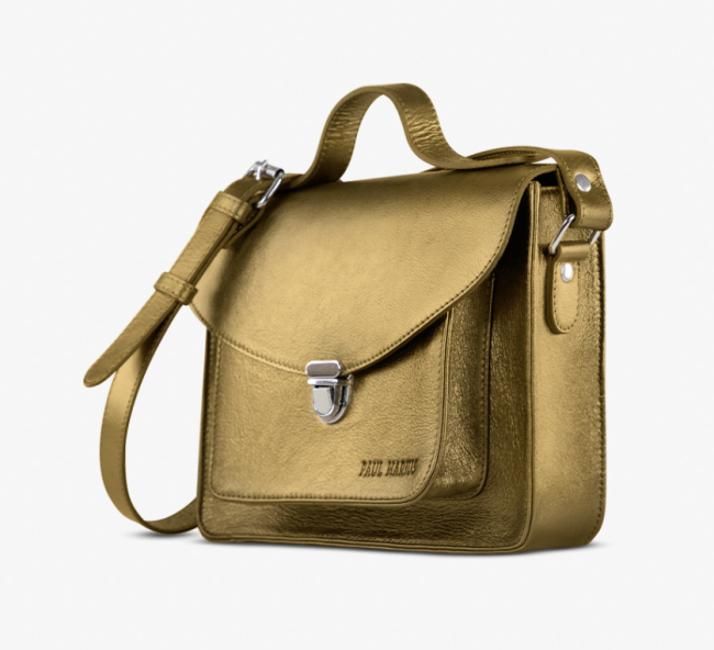 Sac à main bandoulière cuir bronze Mademoiselle George - Holala