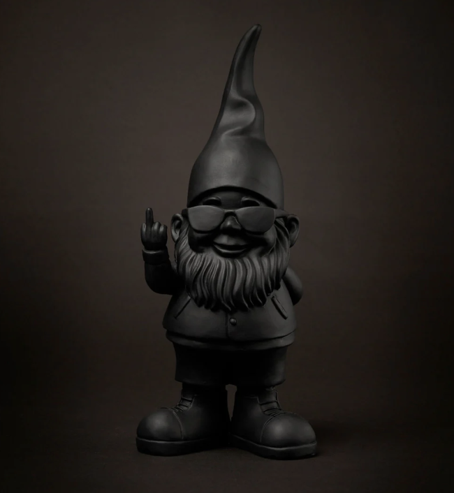 Statue Mini Bernardo Noir doigt d'honneur