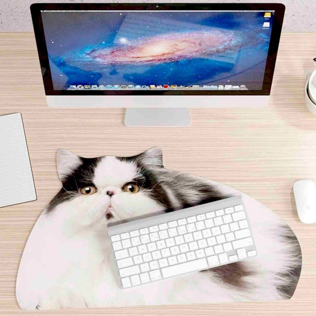 Tapis de bureau sous-main chat