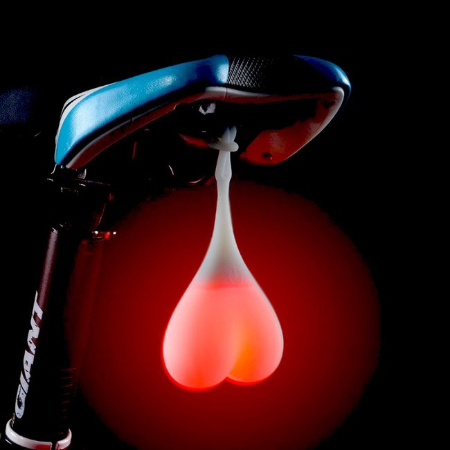 Testicules lumineux pour vélo - Couilles lumineuses