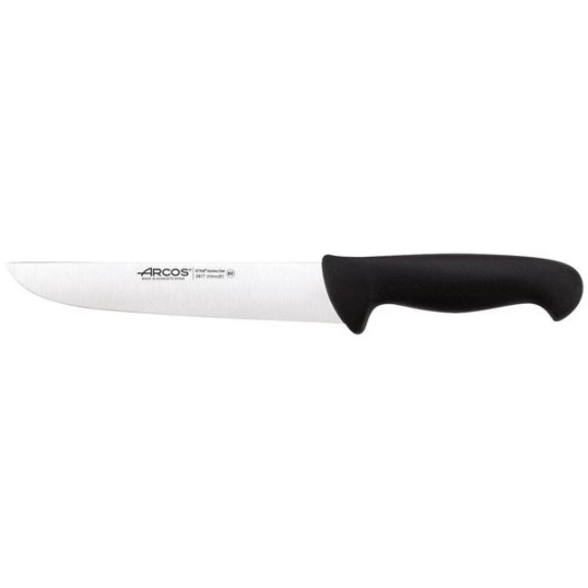 ARCOS Couteau de Boucher 21 cm Noir - 2900 Haute Précision Denishop