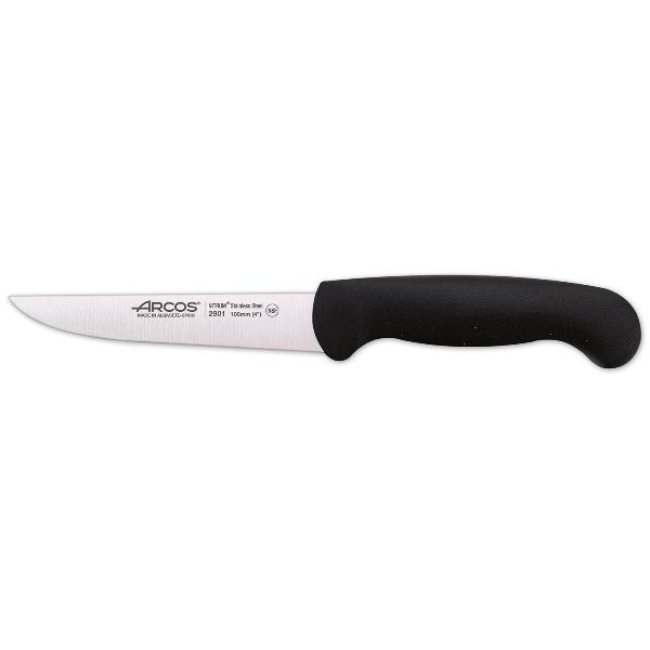 ARCOS Couteau Office 10 cm Noir - 2900 Haute Précision Denishop