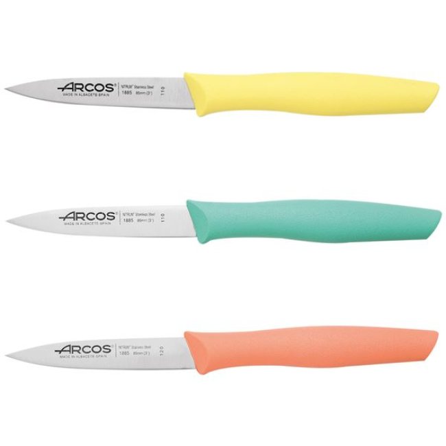 ARCOS Set 3 couteaux Office 10 cm Assortis - Nova Haute Précision Denishop