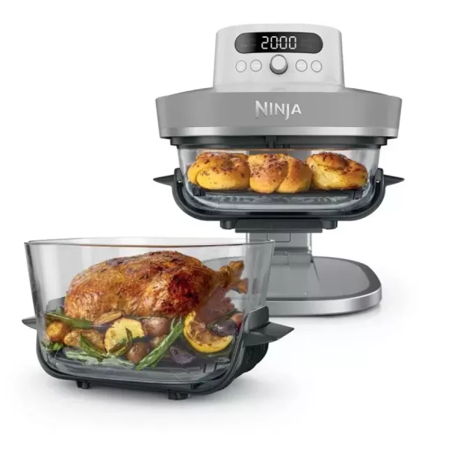 Friteuse sans Huile en Verre NINJA CRISPi Pro 5.7L + 2.3L 2100W Blanc Denishop
