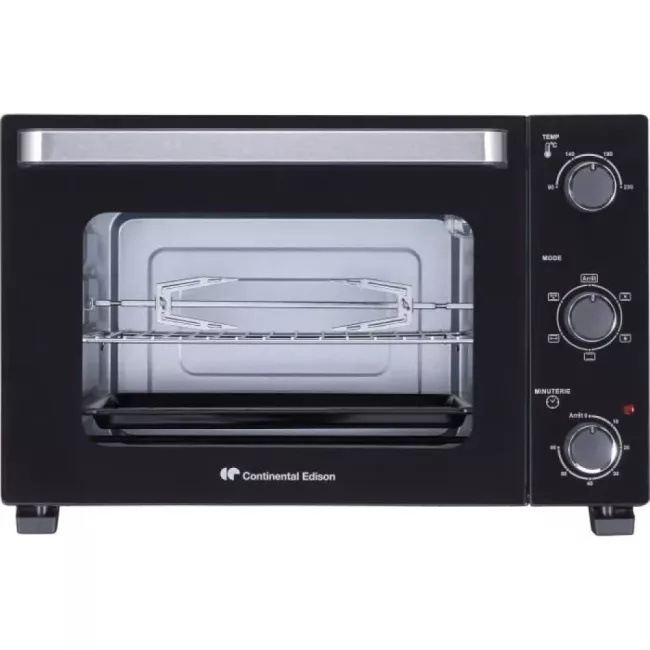 Minifour Électrique CONTINENTAL EDISON CEMF35B4 Rôtissoire 35L Denishop