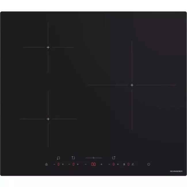 Plaque Induction 3 Foyers SCHNEIDER SCTI630N1S Booster 59cm Denishop