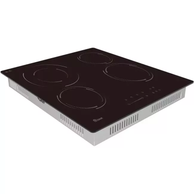 Table de Cuisson Vitrocéramique TRIOMPH 4 Foyers 6500W Sécurité Denishop