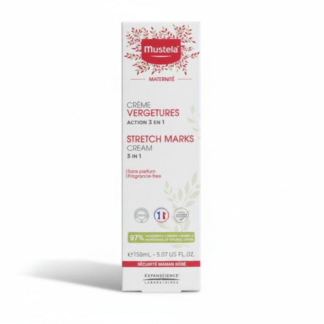 Crème Vergetures Mustela Maternité 3 en 1 - 150 ml