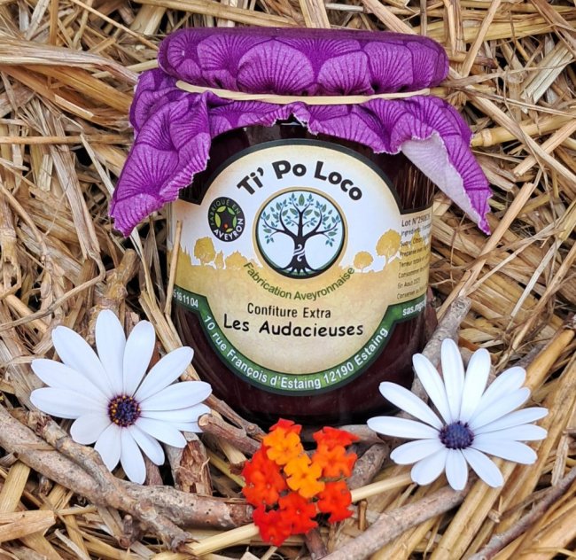 Confiture artisanale Les Audacieuses cuite au chaudron Tipo Loco