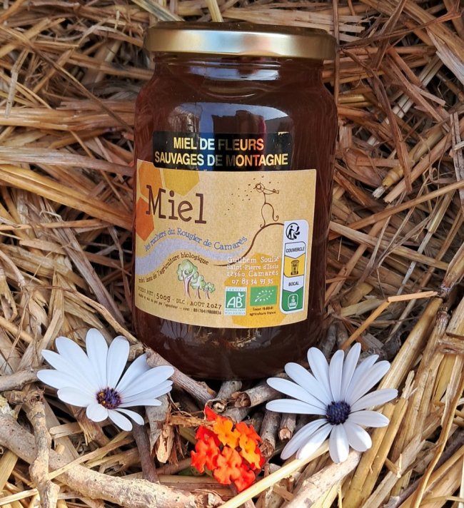Miel de Fleurs Sauvages de Montagne Bio Les Ruchers du Rougier