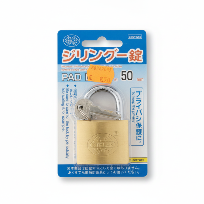 Cadenas De Sécurité 50mm Pour Casiers Et Portes