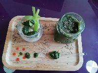 Coulis Roquette Basilic Aux Graines De Moutarde